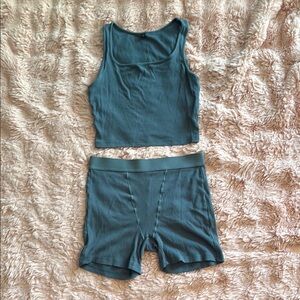 Women's Blue Intimate Set